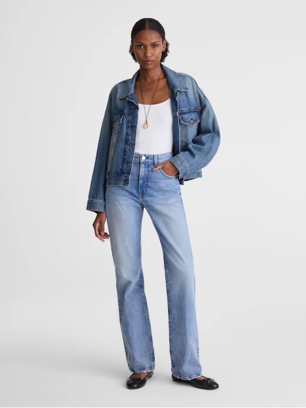 Madewell The Tall Relaxed Bootcut Jean in Raebrook Wash Size 28 Tall NWT